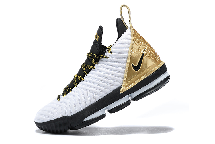 2019 Nike LeBron 16 White Black Gold